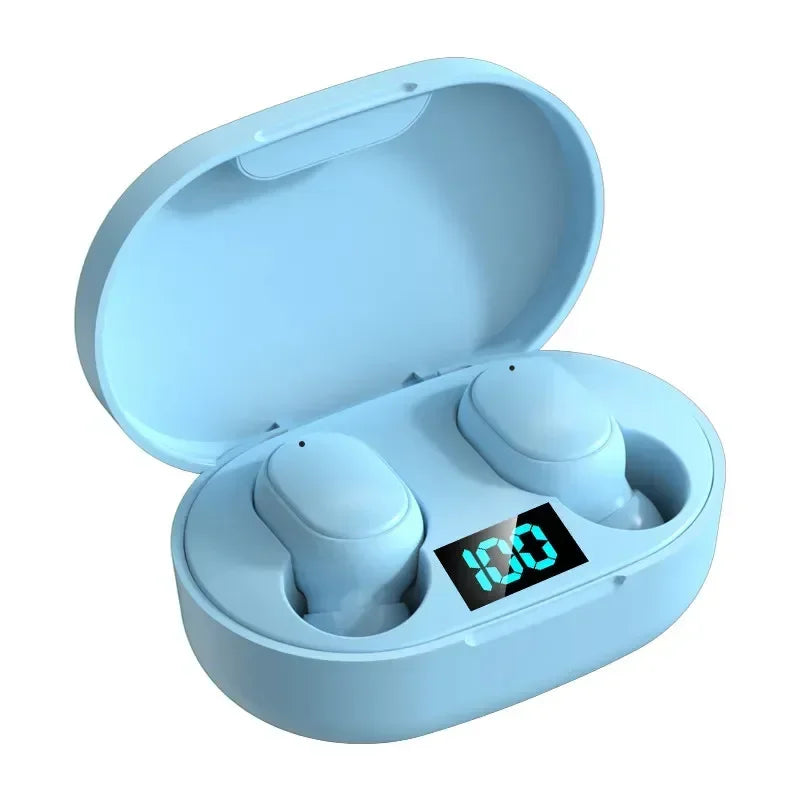 E6S TWS Earbuds - Bluetooth 5.0 w/LED Display & ENC Call Noise Cancelling, Wireless Stereo Headset for iPhone/Android